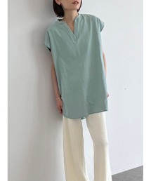 rem closet | キーネックリブプルオーバー(Tシャツ/カットソー)