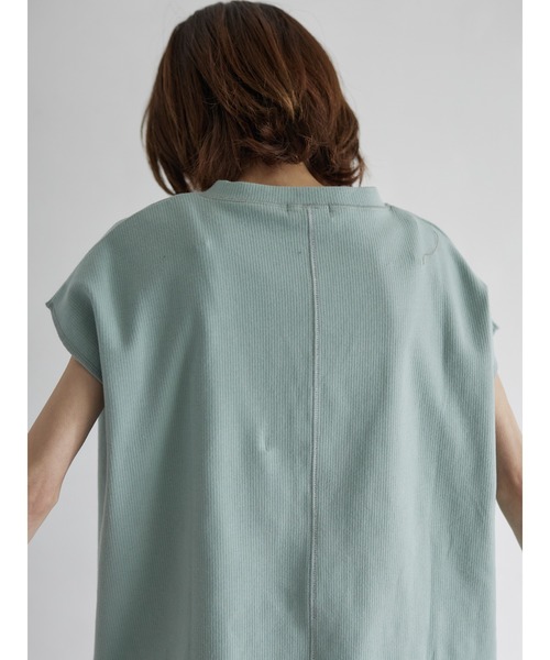 rem closet(レムクローゼット)の「キーネックリブプルオーバー(Tシャツ/カットソー・レディース・チャコールグレー/ミント・FREE)」の19枚目の写真