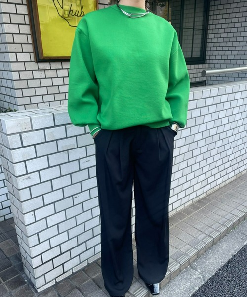 AIC.（エーアイシー）の「スポンジニットオーバーサイズトップス（ニット/セーター・レディース・ブラック/ピンク/ブルー/グリーン/ライトブルー/ライトグリーン/オレンジ・FREE）」の11枚目の写真