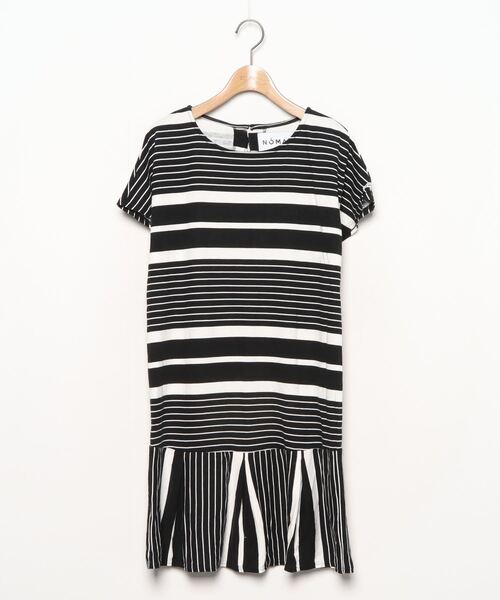 セール ブランド古着 ボーダー柄半袖ワンピース ワンピース Noma T D ノーマティーディー のファッション通販 Zozoused