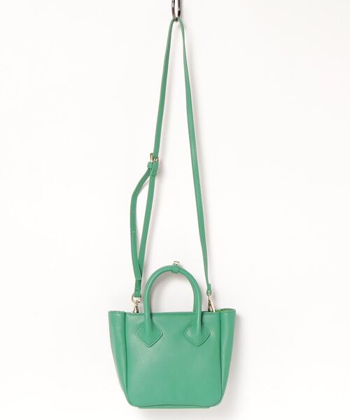 artemis by DIANA（アルテミスバイダイアナ）の「ストラップ付き2WAYスクエア型ミニトート（ハンドバッグ・レディース・ブラック/ベージュ/イエロー/グリーン/オレンジ・FREE）」の15枚目の写真