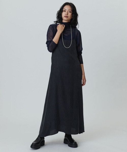 1er Arrondissement マキシ丈シャツワンピース シルク混３８ 77151479b_b_03_215.jpg