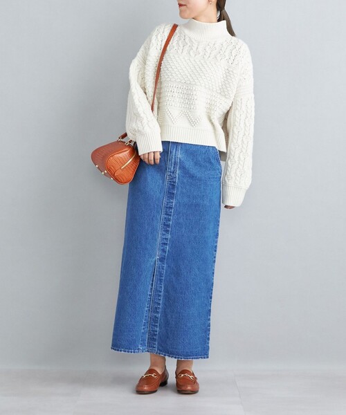 SHIPS（シップス）の「〈洗濯機可能〉11.5oz デニムタイトスカート◇（デニムスカート・レディース・ネイビー/ブルー・SMALL/MEDIUM/LARGE）」の20枚目の写真