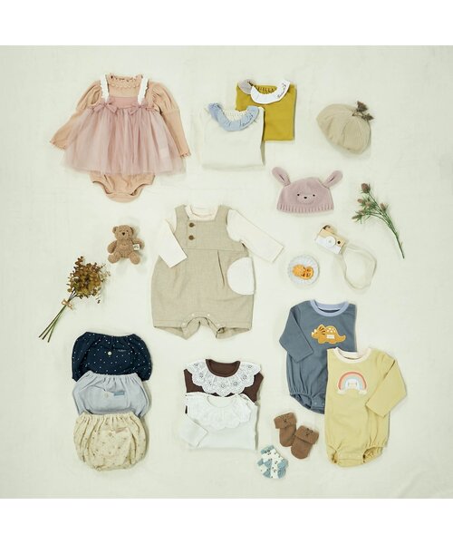 apres les cours(アプレレクール)の「ふわもこアニマルベビー帽子(その他ベビーウェア・キッズ・ピンク/ベージュ・48/46)」の3枚目の写真