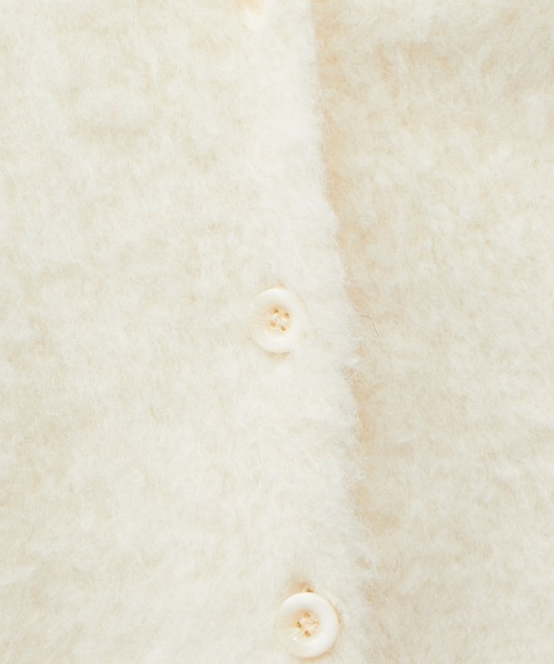 natural couture（ナチュラルクチュール）の「ミックス起毛カラーミドルカーディガン（カーディガン/ボレロ・レディース・ブラック/パープル/ブラウン/オフホワイト/サックスブルー/ピンク/オレンジ・FREE）」の14枚目の写真