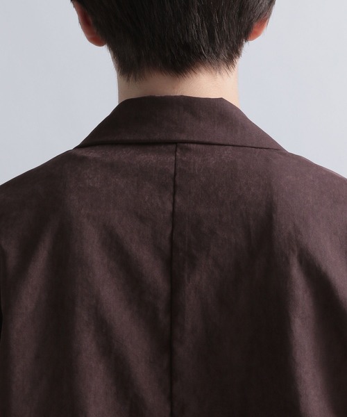 HARE(ハレ)の「スエードライクショートジャケット(HARE)(テーラードジャケット・メンズ・ブラック/ボルドー・SMALL/MEDIUM)」の7枚目の写真