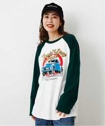 RODEO CROWNS WIDE BOWL | Tiger Drag RaceラグランL/STシャツ(Tシャツ/カットソー)