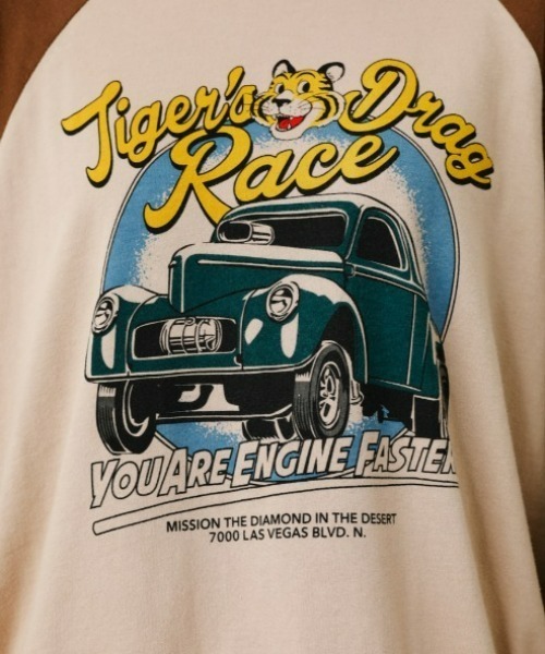 RODEO CROWNS WIDE BOWL(ロデオクラウンズワイドボウル)の「Tiger Drag RaceラグランL/STシャツ(Tシャツ/カットソー・レディース・ブラック/ブラウン/ダークグリーン・FREE)」の11枚目の写真