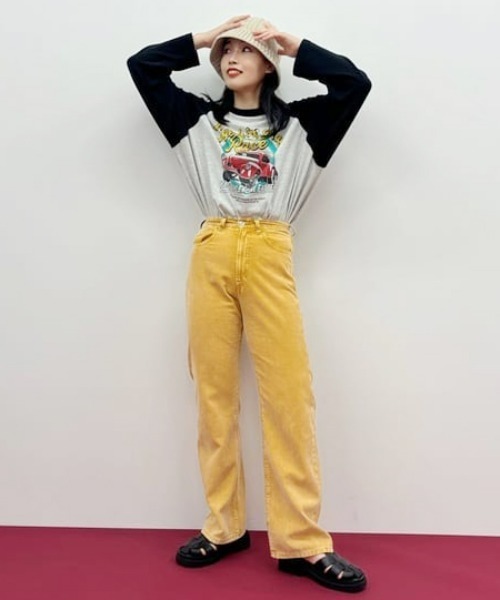 RODEO CROWNS WIDE BOWL(ロデオクラウンズワイドボウル)の「Tiger Drag RaceラグランL/STシャツ(Tシャツ/カットソー・レディース・ブラック/ブラウン/ダークグリーン・FREE)」の18枚目の写真