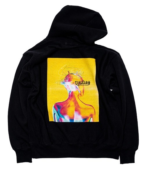 EFFECTEN(エフェクテン)の「EFFECTEN エフェクテン /in my head hoodie Yu hashimoto × utility collaboration ITEM(パーカー・メンズ・ホワイト/ブラック・FREE)」の8枚目の写真