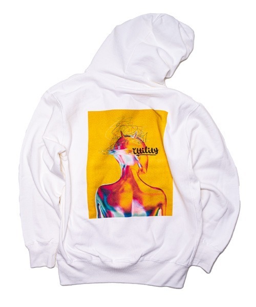 EFFECTEN(エフェクテン)の「EFFECTEN エフェクテン /in my head hoodie Yu hashimoto × utility collaboration ITEM(パーカー・メンズ・ホワイト/ブラック・FREE)」の3枚目の写真