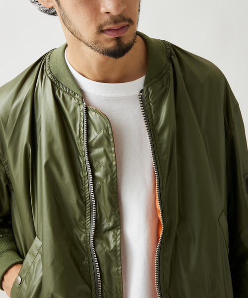 JOURNAL STANDARD（ジャーナルスタンダード）の「カラー MA-1（MA-1・メンズ・ブラック/グレー/カーキ/グリーン・MEDIUM/LARGE）」の16枚目の写真