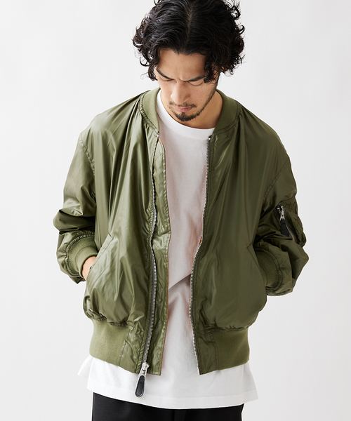 JOURNAL STANDARD（ジャーナルスタンダード）の「カラー MA-1（MA-1・メンズ・ブラック/グレー/カーキ/グリーン・MEDIUM/LARGE）」の17枚目の写真