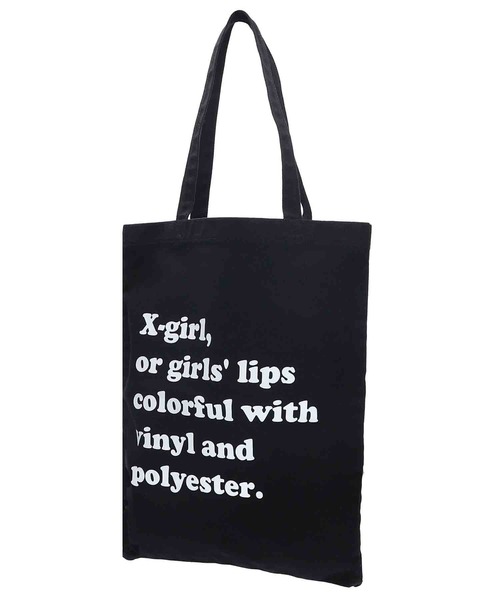 X-girl（エックスガール）の「TOTE BAG（トートバッグ・レディース・ライトブルー/ブラック/ホワイト・ONE SIZE）」の21枚目の写真