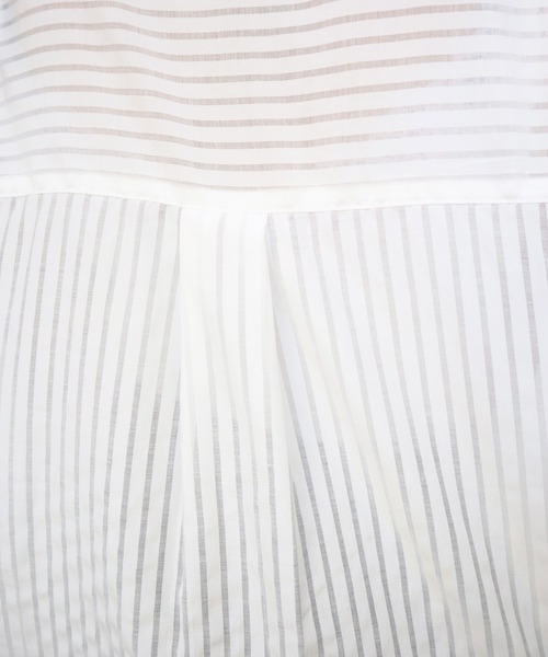 Brownie(ブラウニー)の「Brownie 肩ボタン開きストライプシャツ(シャツ/ブラウス・レディース・ホワイト/ブラック/グリーン/ライトベージュ・FREE)」の16枚目の写真