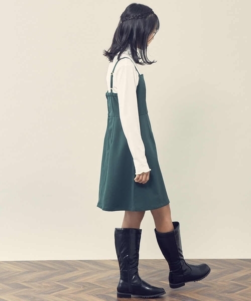 a.v.v（アーヴェヴェ）の「[100-130]ハイネックカットソー（Tシャツ/カットソー・キッズ・ホワイト/グリーン/ブラック/ライトパープル/ライトピンク/アイボリー・100/110/120/130）」の19枚目の写真