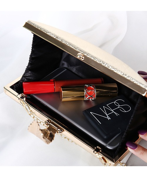 LOPASS(ロパス)の「パーティーバッグ 結婚式バッグ クラッチバッグ(クラッチバッグ・レディース・ブラック/シルバー/ゴールド・FREE)」の10枚目の写真