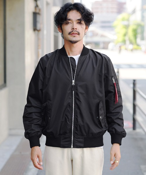 jiggys shop（ジギーズショップ）の「ヘビーツイル裏タフタ MA-1 ジャケット（MA-1・メンズ・ブラック/カーキ・MEDIUM/LARGE/X-LARGE）」の10枚目の写真