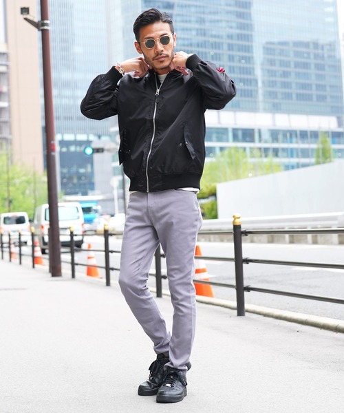 jiggys shop（ジギーズショップ）の「ヘビーツイル裏タフタ MA-1 ジャケット（MA-1・メンズ・ブラック/カーキ・MEDIUM/LARGE/X-LARGE）」の18枚目の写真