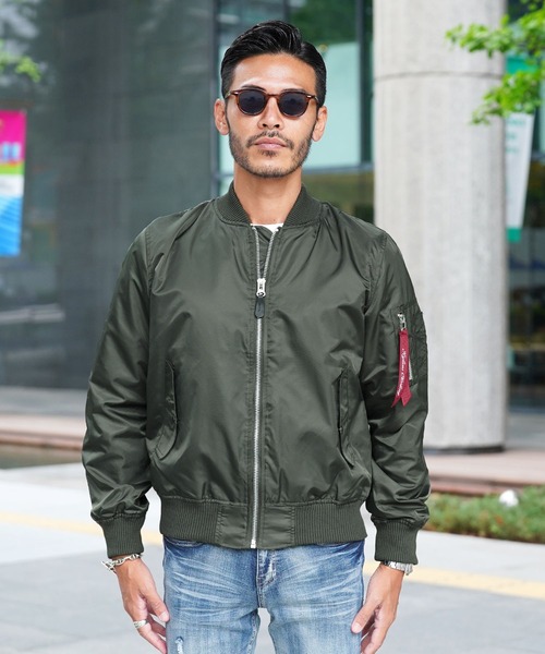 jiggys shop（ジギーズショップ）の「ヘビーツイル裏タフタ MA-1 ジャケット（MA-1・メンズ・ブラック/カーキ・MEDIUM/LARGE/X-LARGE）」の15枚目の写真