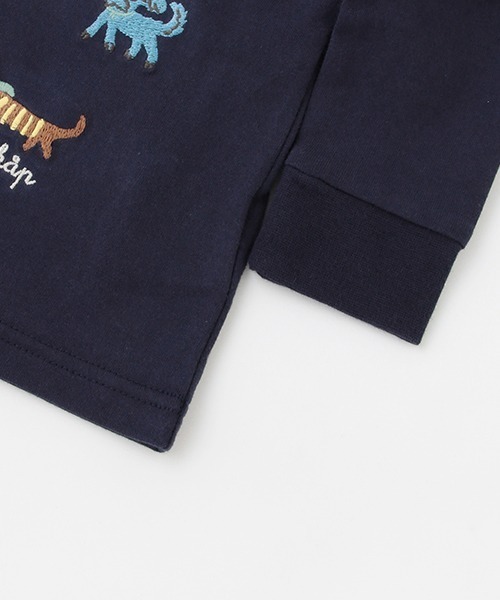 kladskap(クレードスコープ)の「犬刺しゅう長袖Tシャツ(Tシャツ/カットソー・キッズ・ピンク/ネイビー・100cm/90cm/120cm/80cm/110cm)」の8枚目の写真
