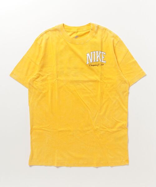 NIKE（ナイキ）の「NIKE/ナイキ AS W NSW TEE BF VARSITY（Tシャツ/カットソー・レディース・ブラック/イエロー・M/L/XL/XS/S/2XL）」の10枚目の写真