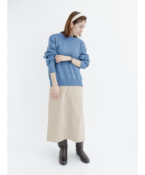Lugnoncure（ルノンキュール）の「クルーネックニット（ニット/セーター・レディース・グレー/ブルー/ブラック/イエロー・ﾌﾘ-）」の16枚目の写真