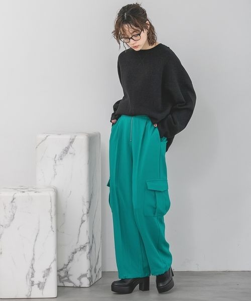 JEANASIS(ジーナシス)の「フロントZIPハイウエストフラップポケットパンツ/171862(その他パンツ・レディース・ブラック/オフホワイト/ブルーグリーン・SMALL/MEDIUM)」の21枚目の写真