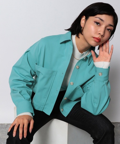 PAGEBOY（ページボーイ）の「SETUPショートシャツ（シャツ/ブラウス・レディース・オフホワイト/ブラック/ミント・FREE）」の20枚目の写真