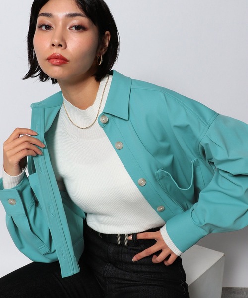 PAGEBOY（ページボーイ）の「SETUPショートシャツ（シャツ/ブラウス・レディース・オフホワイト/ブラック/ミント・FREE）」の19枚目の写真