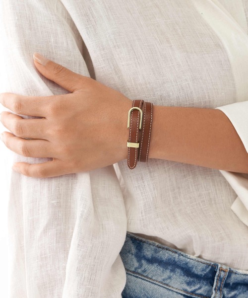 FOSSIL(フォッシル)の「フォッシル アクセサリー レディース ブレスレット ブラウン JF04192710(ブレスレット・レディース・ブラウン・FREE)」の6枚目の写真