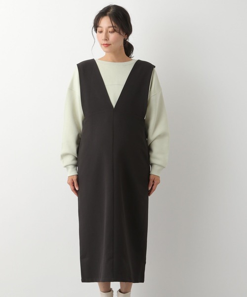 LEPSIM（レプシィム）の「マタニティ／フカＶジャンスカ　169469（マタニティウェア/グッズ・レディース・ブラウン/ブラック・FREE）」の9枚目の写真