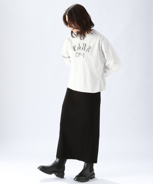 niko and...(ニコアンド)の「起毛アソートロゴロンT(Tシャツ/カットソー・レディース・パープル/ナチュラル/ピンク/オフホワイト/ホワイト・MEDIUM/LARGE)」の12枚目の写真