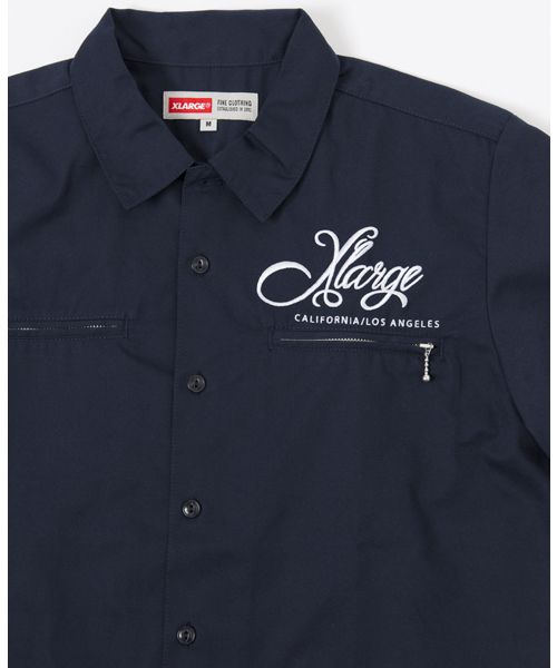 XLARGE(エクストララージ)の「SCRIPT LOGO S/S WORK SHIRT(シャツ/ブラウス・メンズ・ブラック/カーキ/オリーブ/ネイビー・MEDIUM/X-LARGE/LARGE/SMALL)」の6枚目の写真