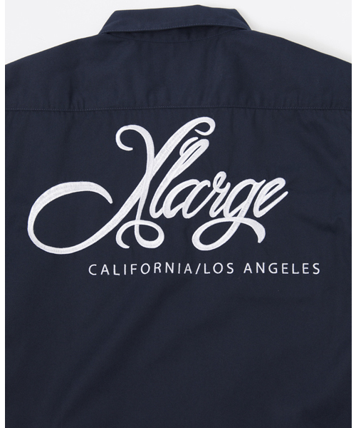 XLARGE(エクストララージ)の「SCRIPT LOGO S/S WORK SHIRT(シャツ/ブラウス・メンズ・ブラック/カーキ/オリーブ/ネイビー・MEDIUM/X-LARGE/LARGE/SMALL)」の7枚目の写真
