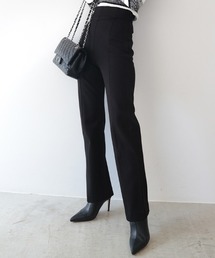 コルセットライクストレッチセンタープレスパンツ
