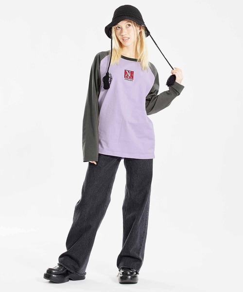 早い者勝ち 大人気 X-girl EMBROIDERED SQUARE LOGO B/B TEE 早い者勝ち 大人気 X-girl EMBROIDERED SQUARE LOGO B/B TEE