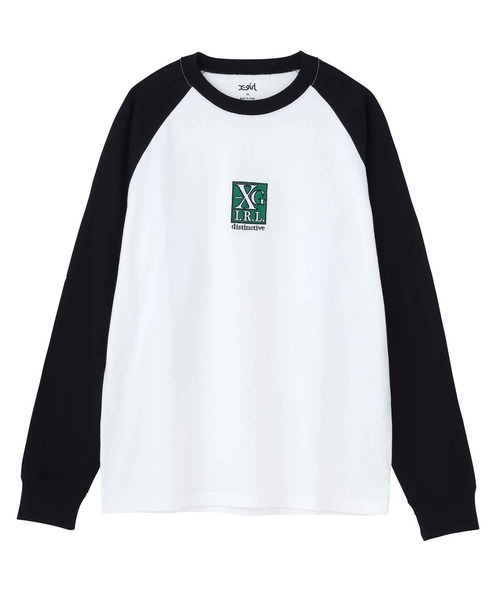 早い者勝ち 大人気 X-girl EMBROIDERED SQUARE LOGO B/B TEE X-girl（エックスガール）の「EMBROIDERED SQUARE LOGO B/B TEE
