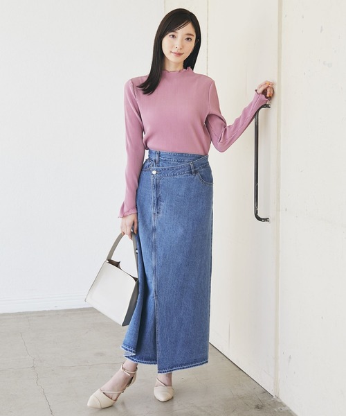 Andemiu（アンデミュウ）の「デニムリメイクフウスカート185844（スカート・レディース・ブルー・SMALL/MEDIUM）」の14枚目の写真