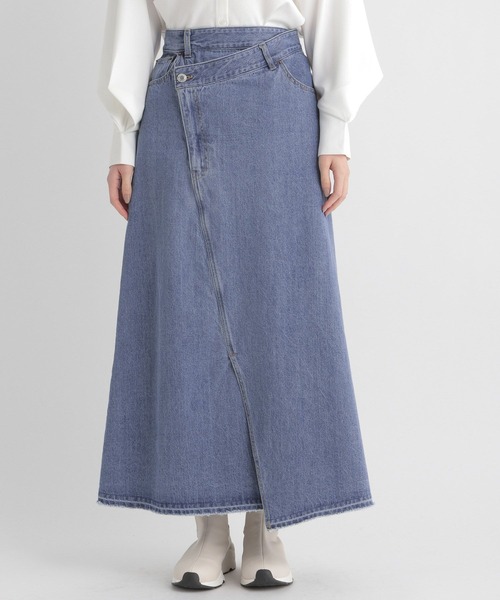 Andemiu（アンデミュウ）の「デニムリメイクフウスカート185844（スカート・レディース・ブルー・SMALL/MEDIUM）」の18枚目の写真