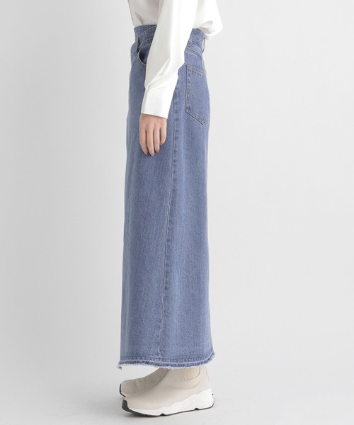 Andemiu（アンデミュウ）の「デニムリメイクフウスカート185844（スカート・レディース・ブルー・SMALL/MEDIUM）」の19枚目の写真
