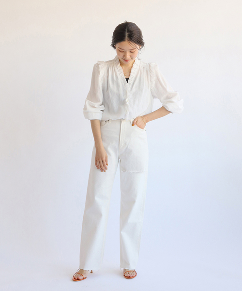 IENA（イエナ）の「【YANUK/ヤヌーク】別注 LEA WHITE カットオフ