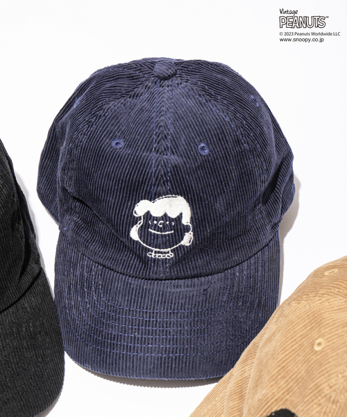 PEANUTS（ピーナッツ）の「【PEANUTS by relume / ピーナッツ】別注 刺繍 キャップ（キャップ・メンズ・ブラック/ベージュ/グリーン/ブルー系その他・FREE）」の4枚目の写真