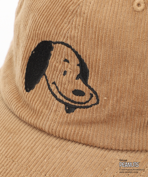 PEANUTS（ピーナッツ）の「【PEANUTS by relume / ピーナッツ】別注 刺繍 キャップ（キャップ・メンズ・ブラック/ベージュ/グリーン/ブルー系その他・FREE）」の6枚目の写真