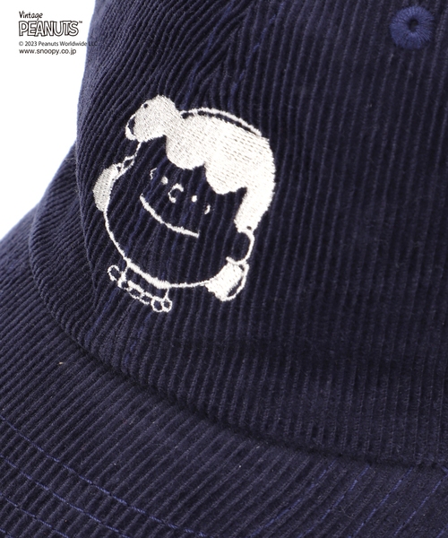 PEANUTS（ピーナッツ）の「【PEANUTS by relume / ピーナッツ】別注 刺繍 キャップ（キャップ・メンズ・ブラック/ベージュ/グリーン/ブルー系その他・FREE）」の7枚目の写真
