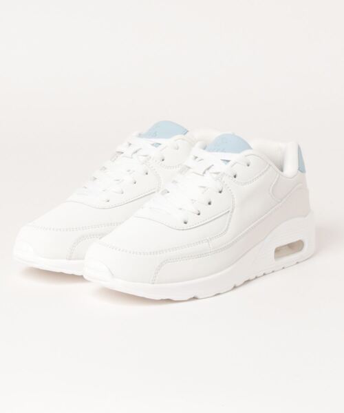 earth music&ecology（アースミュージックアンドエコロジー）の「《earth music&ecology》 EM-402（スニーカー・レディース・ホワイト×パープル/ホワイト×ブルー/ホワイト系その他/ホワイト×グレー・S/M/LL/L）」の2枚目の写真