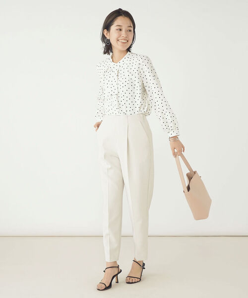 NOLLEY’S Sophi(ノーリーズソフィ)の「ジョーゼットラッフルブラウス(シャツ/ブラウス・レディース・ホワイト系その他5/オフホワイト・38/36)」の13枚目の写真