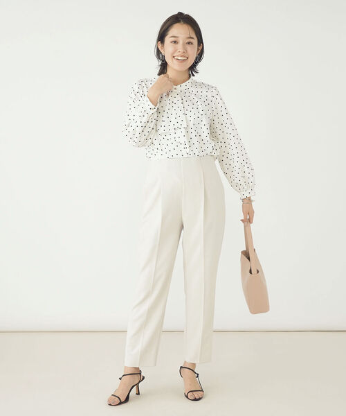 NOLLEY’S Sophi(ノーリーズソフィ)の「ジョーゼットラッフルブラウス(シャツ/ブラウス・レディース・ホワイト系その他5/オフホワイト・38/36)」の14枚目の写真