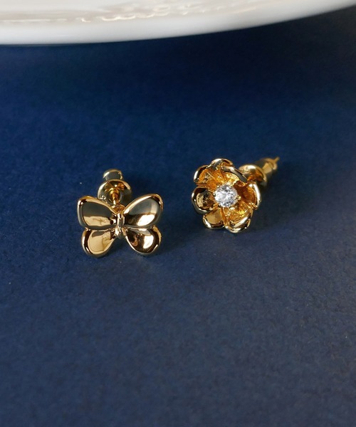 e.m.（イーエム）の「◆staygold◆ゴールドメッキシルバーフラワーピアス（ピアス（片耳用）・レディース・ゴールド・FREE）」の7枚目の写真