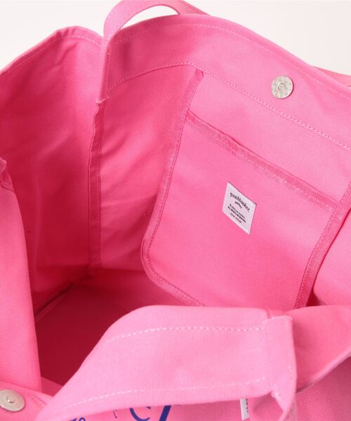 florist（フローリスト）の「【大容量】ビビッドカラー×キャンバスカジュアルトートバッグ（トートバッグ・レディース・グリーン/オレンジ/オフホワイト/ベージュ/ピンク・FREE）」の7枚目の写真